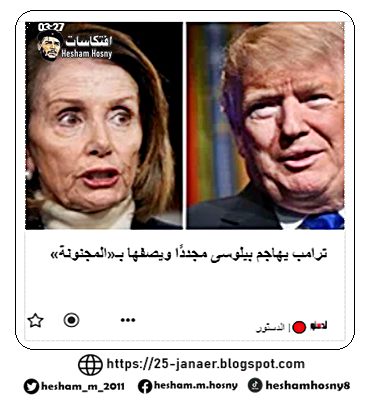 ترامب يهاجم بيلوسى مجددًا ويصفها بـ«المجنونة»