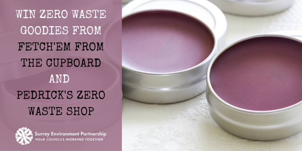 JointWasteSols's tweet photo. Win zero-waste goodies donated by @PedricksZero and @FetchemC – enter the Surrey upcycling competition https://t.co/yHP1usr5Vq - remember to submit your entry by 31 July #secondchance https://t.co/e8GRizcZAy