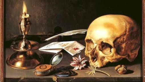 hannibal's table (like hannibal himself) is rich and opulent - beauty and luxury hiding decay and death. ripe and rotting fruit side by side, bones and flowers littered across it all. like memento mori you are being invited to question your very mortality with every meal