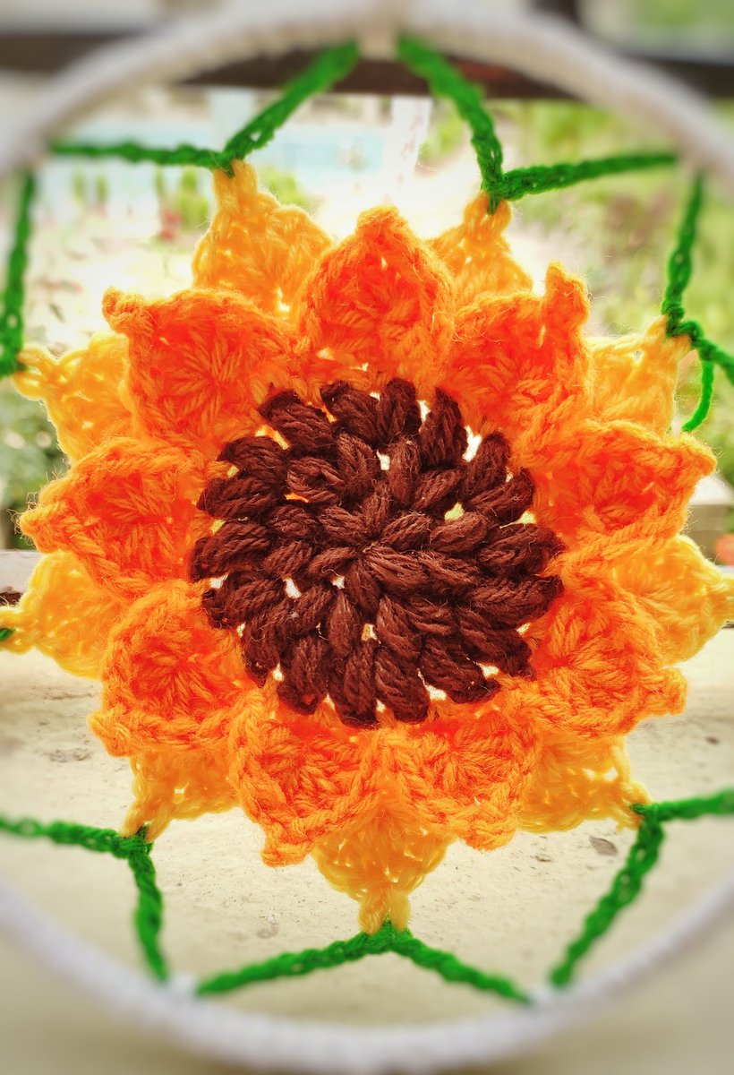 HookedLoops's tweet photo. The youtube link
https://t.co/SqRvs1TvIm
The written pattern
https://t.co/xlTMq0nP9j
My dear crochet lovers, I have a beautiful crochet pattern for you today! We all love dream-catchers and sunflowers. So I added a beautiful crochet sunflower in my dream-catcher today. https://t.co/mMG5ielww2