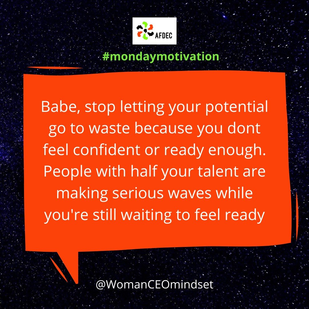 AFDEC1's tweet photo. Monday Motivation... what is stopping you? You are more than enough to achieve that big feat... https://t.co/rDqoKiYx1M