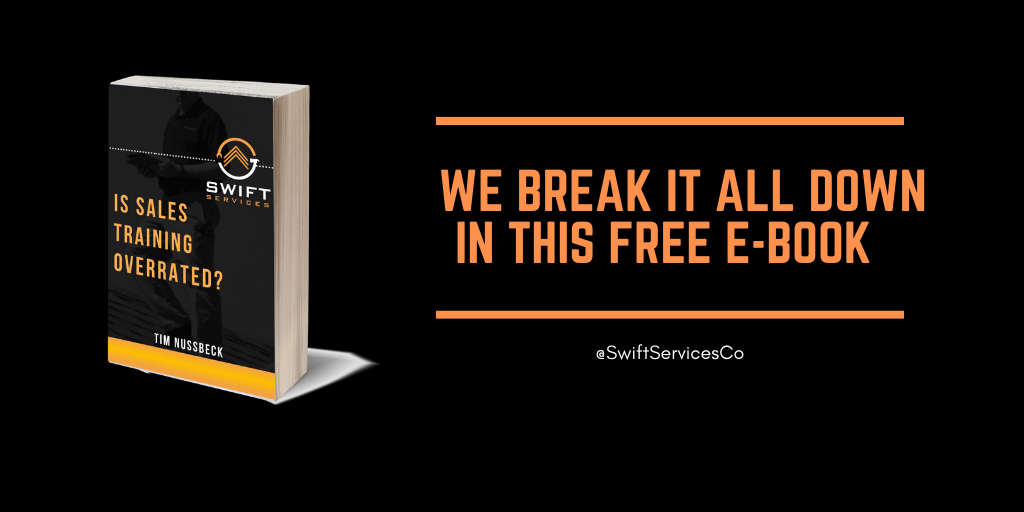 Is Sales Training Overrated? We break it all down in this free E-Book. Download here: bit.ly/swiftsalestrai… 

#roofingcompany #roofing #roofingcontractors #roofinglife #roofingservices #roofingexperts #roofingindustry #roofingculture #roofingsystem #salestraining #ebook