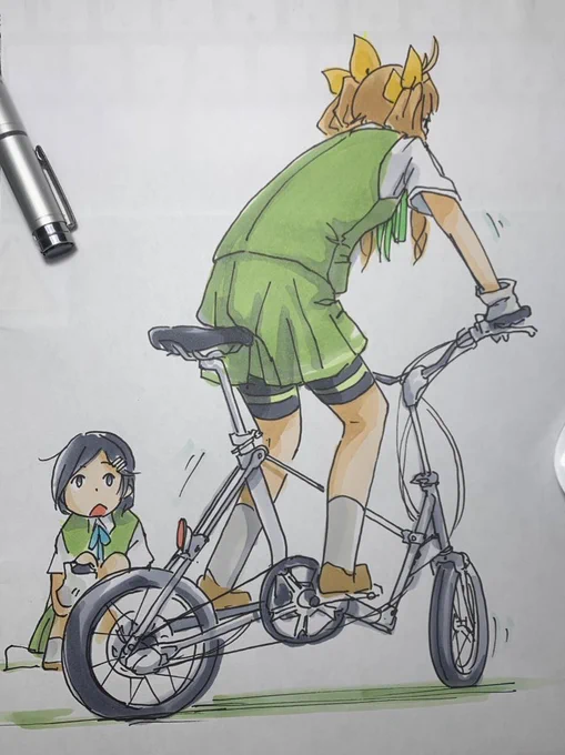 #みなさんの陽炎型のイラスト見せてください
陽炎はつい最近初めて描いた。後ろ姿だけど 