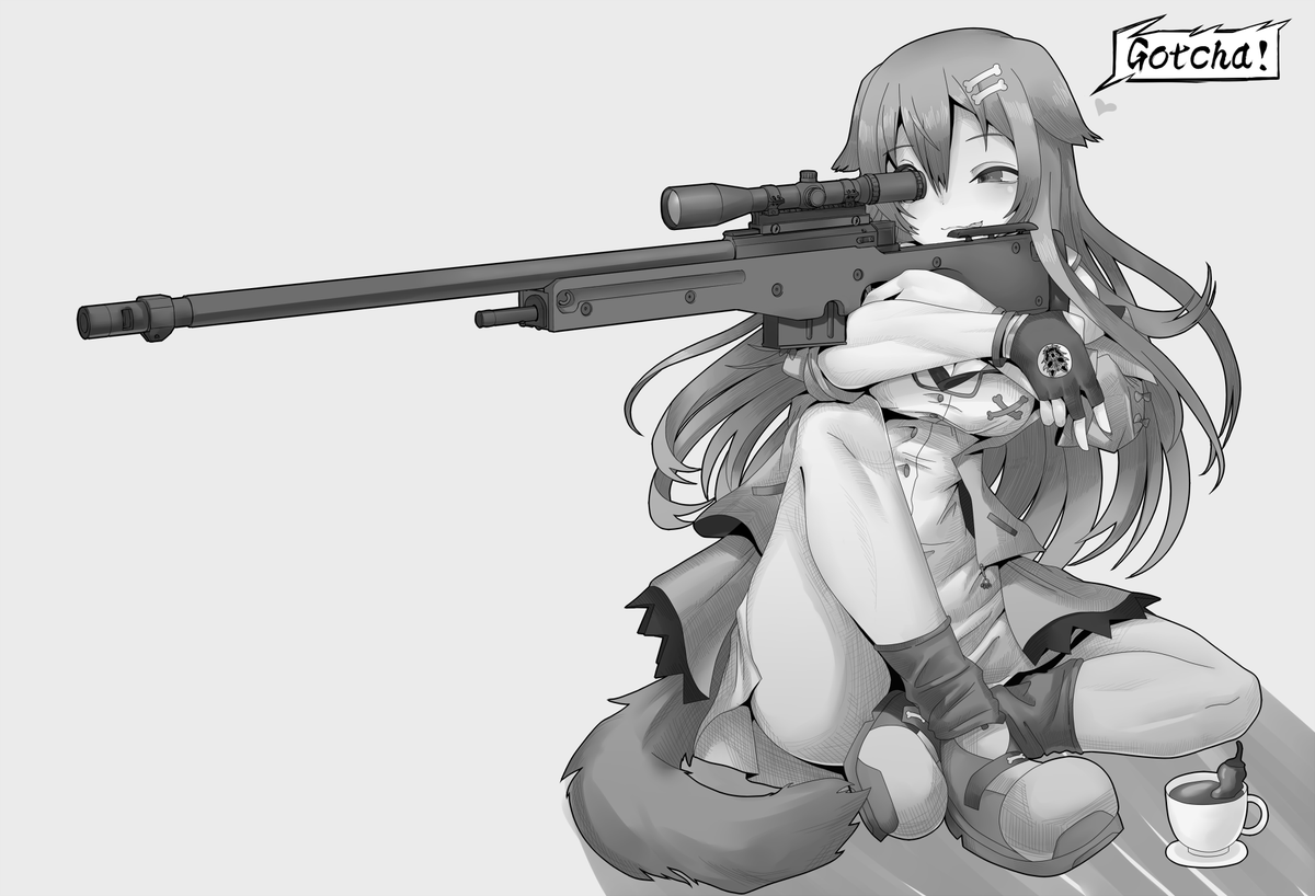 #絵をモノクロにするとかっこいい
ついでにモノクロ 