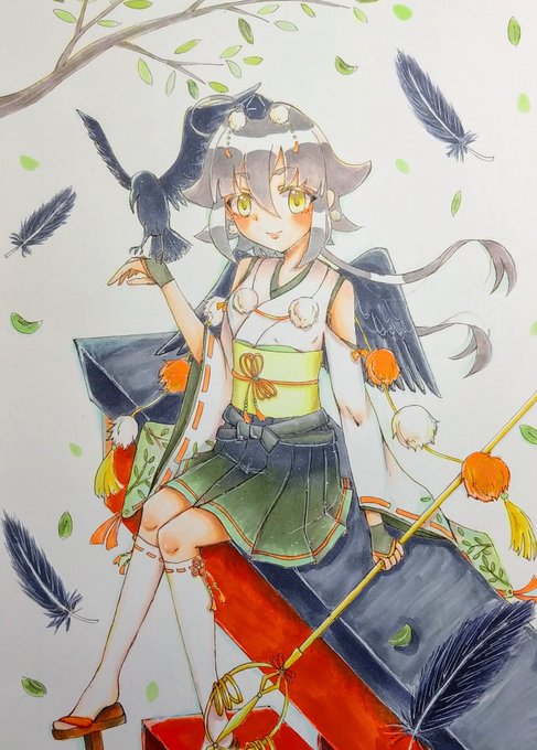 天狗の女の子のtwitterイラスト検索結果 古い順