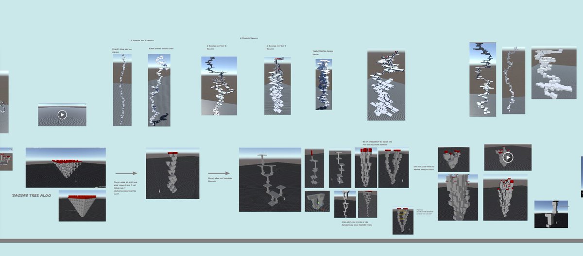 FelixSzczesny's tweet photo. Currently working on a project book for our game Vast. 
Players “plant” procedurally growing structures and can influence how they grow.
To start the project we played around with different algorithms and shapes. 

With @JonathanV3it, @Cody1712re &amp; Philip H.
#gamedev #game https://t.co/6I5PK3PXGK