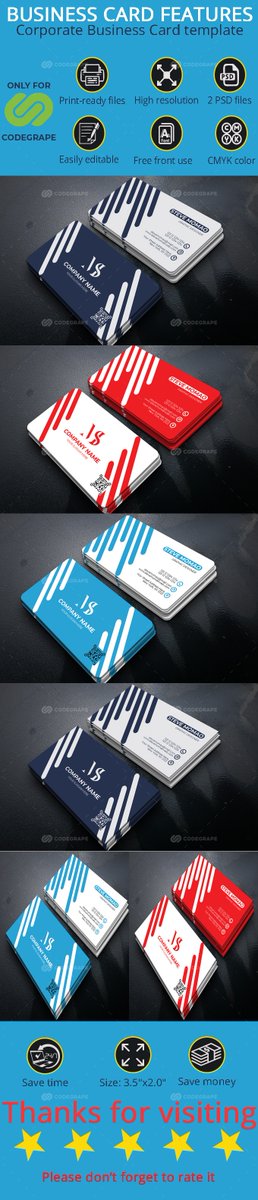 codegrape's tweet image. Corporate Business Card on #codegrape codegrape.com/item/business-…