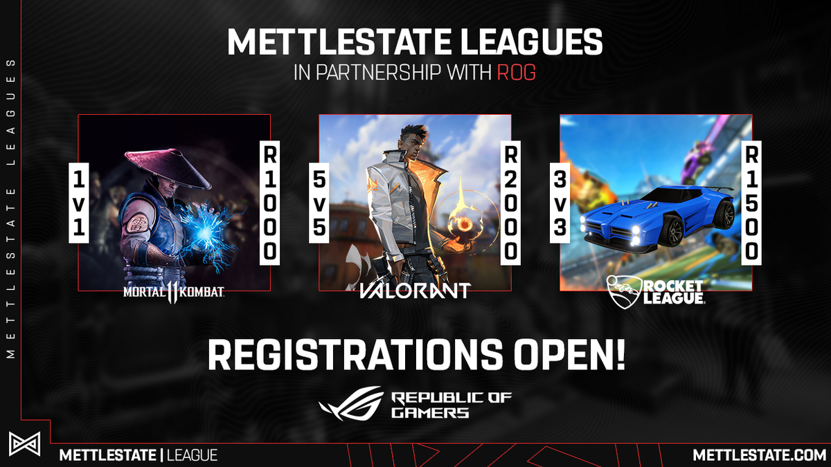 See, we listen to you 😏 This week you have the chance to prove your mettle in Rocket League, Valorant and Mortal Kombat 11! Register here: bit.ly/2JV3phf We'll see you this weekend 😏 <a href="/ASUS_za/">ASUS_za</a> #ForgeMK11 #ForgeValorant #ForgeRocketLeague #ForgeSAFGC