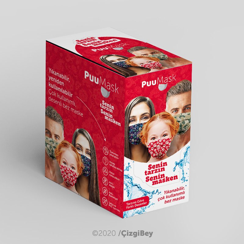 cizgibey's tweet photo. Maske kutusu tasarımını yaptığımız PuuMask® kutuları şimdi raflarda...
😷
#puumask #maske #mask #bezmaske #desenlimaske #clothmask #patternmask #branding #brand #brandidentity #marka #kurumsal #kurumsalkimlik #ajans #tasarım #design #brandingagency #logo #logodesign #logotype https://t.co/CaHFI1Xx6r