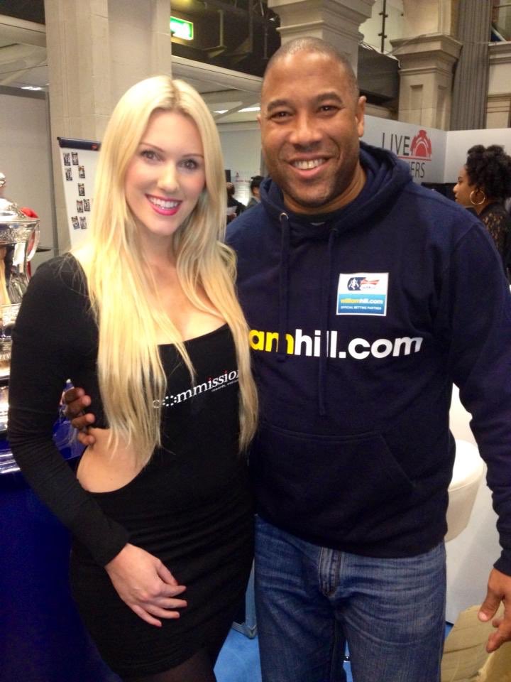 Outstandinteam1's tweet photo. One of the best parts of our job is all the fabulous personalities we get to work with! ⭐️ Here’s a snap of team member Victoria, with football legend @officialbarnesy at an #iGaming event a few years back. We thought it seemed appropriate with the #FACupFinal coming up! 🏆 https://t.co/pcKPehWySs