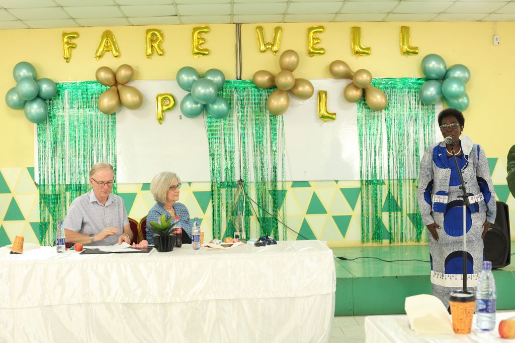 PACUniversityKE's tweet photo. Last week on Friday, we had a BEAUTIFUL farewell party for our outgoing DVC-University Advancement, Dr. Paul Kohls. We spent time reminiscing the AMAZING moments that we spent with him over the years. Dr. Kohls, we wish you and Lynn God's BLESSINGS in the journey ahead. https://t.co/B5xx8qGpwY