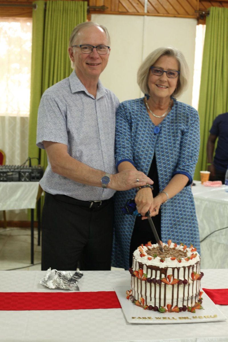 PACUniversityKE's tweet photo. Last week on Friday, we had a BEAUTIFUL farewell party for our outgoing DVC-University Advancement, Dr. Paul Kohls. We spent time reminiscing the AMAZING moments that we spent with him over the years. Dr. Kohls, we wish you and Lynn God's BLESSINGS in the journey ahead. https://t.co/B5xx8qGpwY