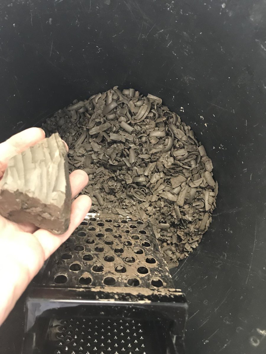 tun_geo's tweet photo. Have you ever grated a rock? Yes, that is required when you will excavate claystone with a TBM and want to do preliminary lab tests. Soft rocks when excavated by TBMs will behave as soils in terms of clogging potential and it can be a big issue during TBM excavations #clogging https://t.co/5GkTjNoALL