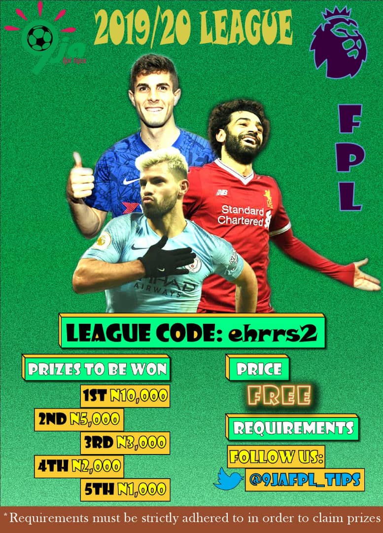 9jafplT's tweet photo. What an #fpl season it has been. Here are our winners as well as the prizes to be won.
Please tag us with your team name and details to claim your prizes.
Remember, you must have been following throughout the season to claim your prizes. https://t.co/V03giqEjKJ