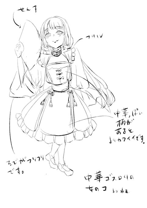 元のラフはこちら!! 