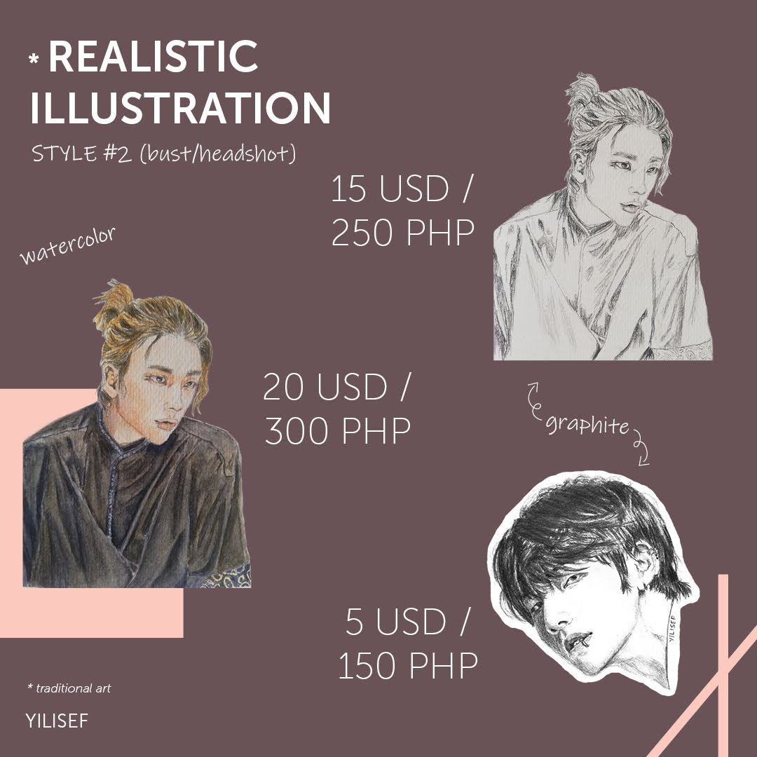 yilisef's tweet photo. Hi! Traditional artist here and I finally made my own commission sheet! Opening 5 slots only for now~

RTs are really appreciated, thank you! ♡ #ArtistOnTwitter #artph https://t.co/dTkeMIF1om