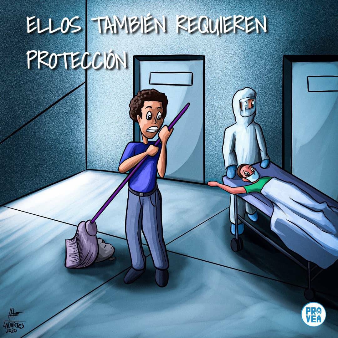 _Provea's tweet photo. ¿Dónde está la ayuda? Todo el personal que labora frente a la pandemia merece protección ante los riesgos que se están enfrentando. Todos merecen condiciones adecuadas para prestar su trabajo. #AccionesYA    https://t.co/NzLLrFtG7M