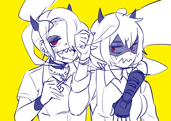 #Helltaker ズドラーダからベタベタくっついてそう 