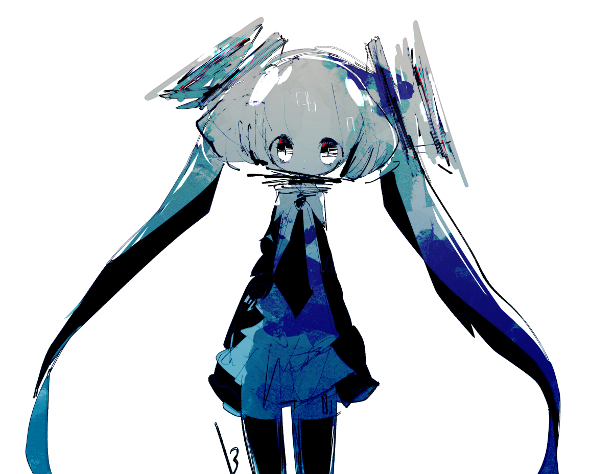 初音ミク 「ちょいと描きならし 」|13のイラスト