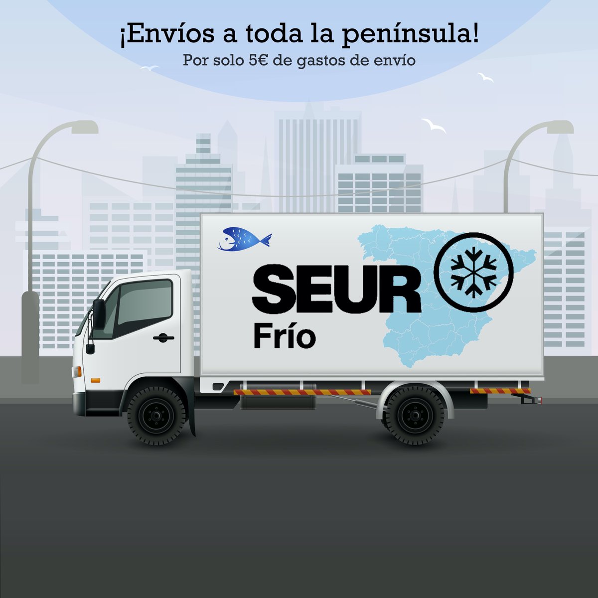 Anunciamos que, a partir de ahora, ¡realizamos envíos a toda la península!

Puedes realizar tus pedidos y visitar todo el catálogo de productos en pezcaitofresco.com