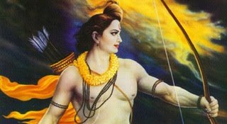 They were shocked to see a handsome prince with bow and arrow, guarding the holy book; so they fled. Next morning they asked Tulsidasji about the prince. He informed them of Lord Ram's presence to safeguard Lord Shiva's dearest possession.