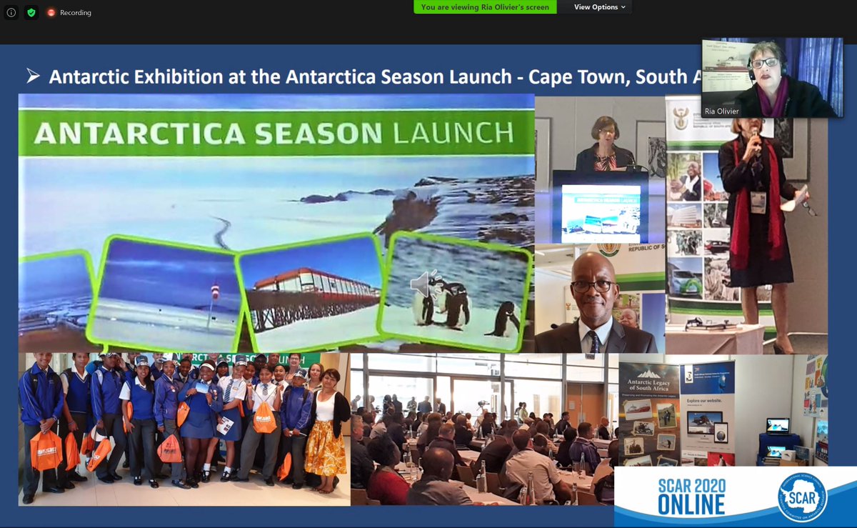 Antarcticdentty's tweet photo. Now sharing her work is the wonderful Ria Olivier, @Antarcticlegacy who works tirelessly to showcase #SouthAfrica's history in #Antarctica
#Session36 #SCAR2020 https://t.co/bwXkJR0Thy