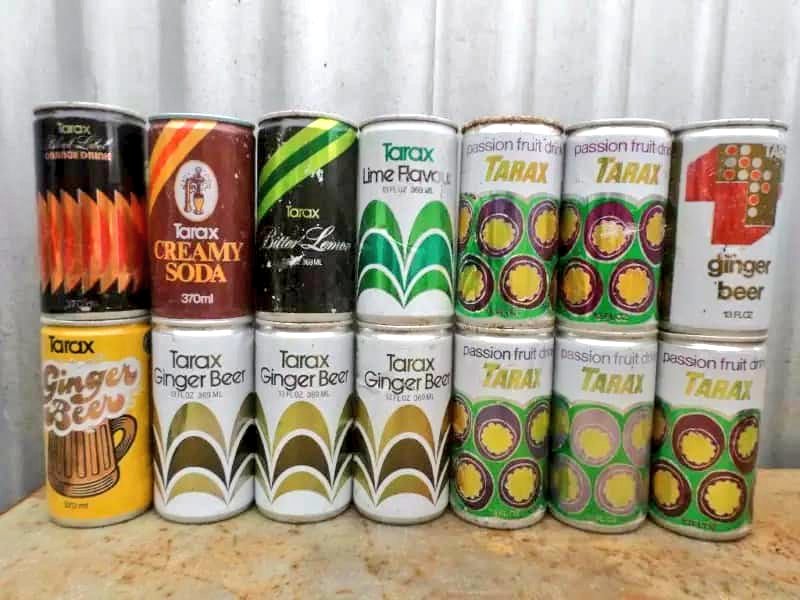 Old Shops Australia on X: Retro Tarax soft drink cans, likely all steel  not aluminium. Pic credit unknown  / X