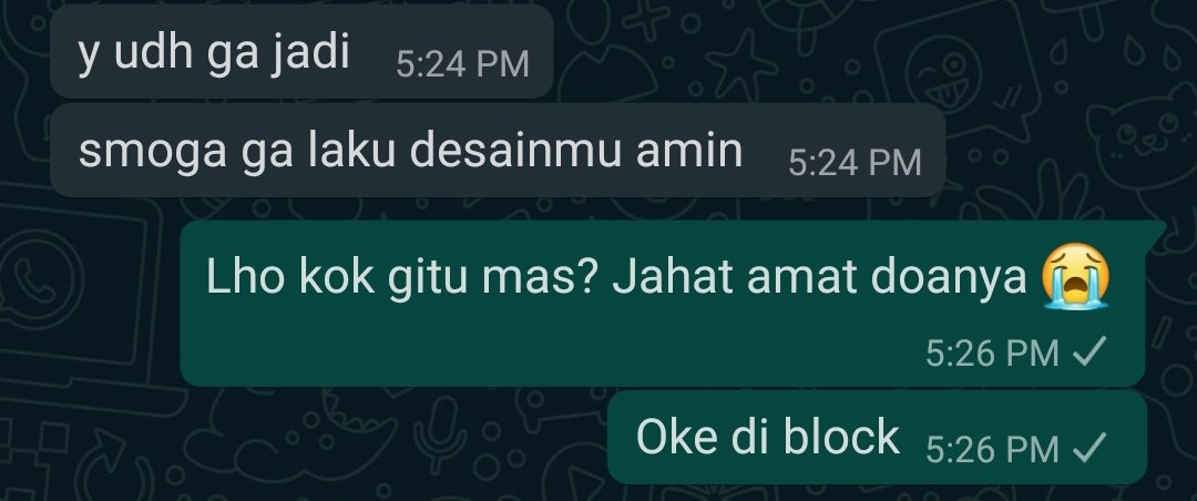 plastikmicin's tweet photo. Submisi:

1. Minta harga teman
2. Rasis
3. Nyumpahin dagangan gak laku
4. Kemudian ngeblock

Tidak ada yang lebih dajjal daripada ini https://t.co/WhR162xtHS