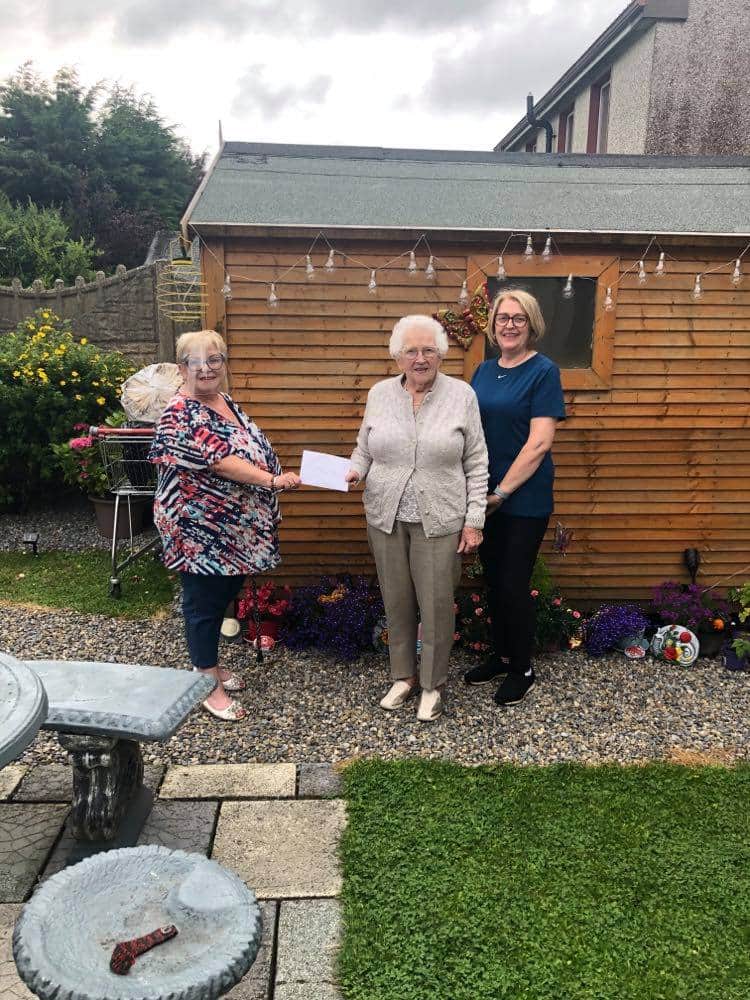 Dungarvan2018's tweet photo. Cian O'Sullivan cycled from his home in Dublin to see his Nan Una in Abbeyside , Dungarvan. 
Cian asked his Nan for one of her favourite groups &amp; Una choose Surprise Surprise Dungarvan  &amp; VDP Abbeyside &amp; the third charity to be picked was Alone. Cian donated €300 to us. ❤ https://t.co/n18ZPb4TU3