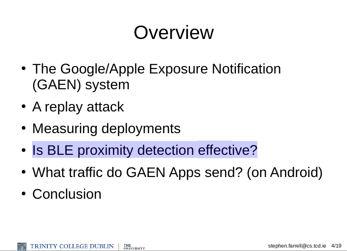 vecirex's tweet photo. Stephen Farrell in #PEARG:
Is any public health authority measuring the effectiveness of its Proximity Tracing?
(In 🇨🇭, by instance, it's in the law on #SwissCovid to do that; but: what is @BAG_OFSP_UFSP doing to fulfill it?)
PDF: https://t.co/Tk7UIIga5M
#IETF #IRTF #IETF108 https://t.co/YDDYzbbblF