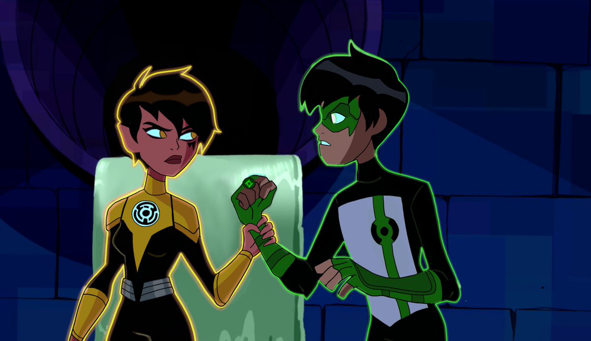 Kyle Rayner and Soranik Natu #ben10omniverse #ben10 #GreenLantern #kylerayn...