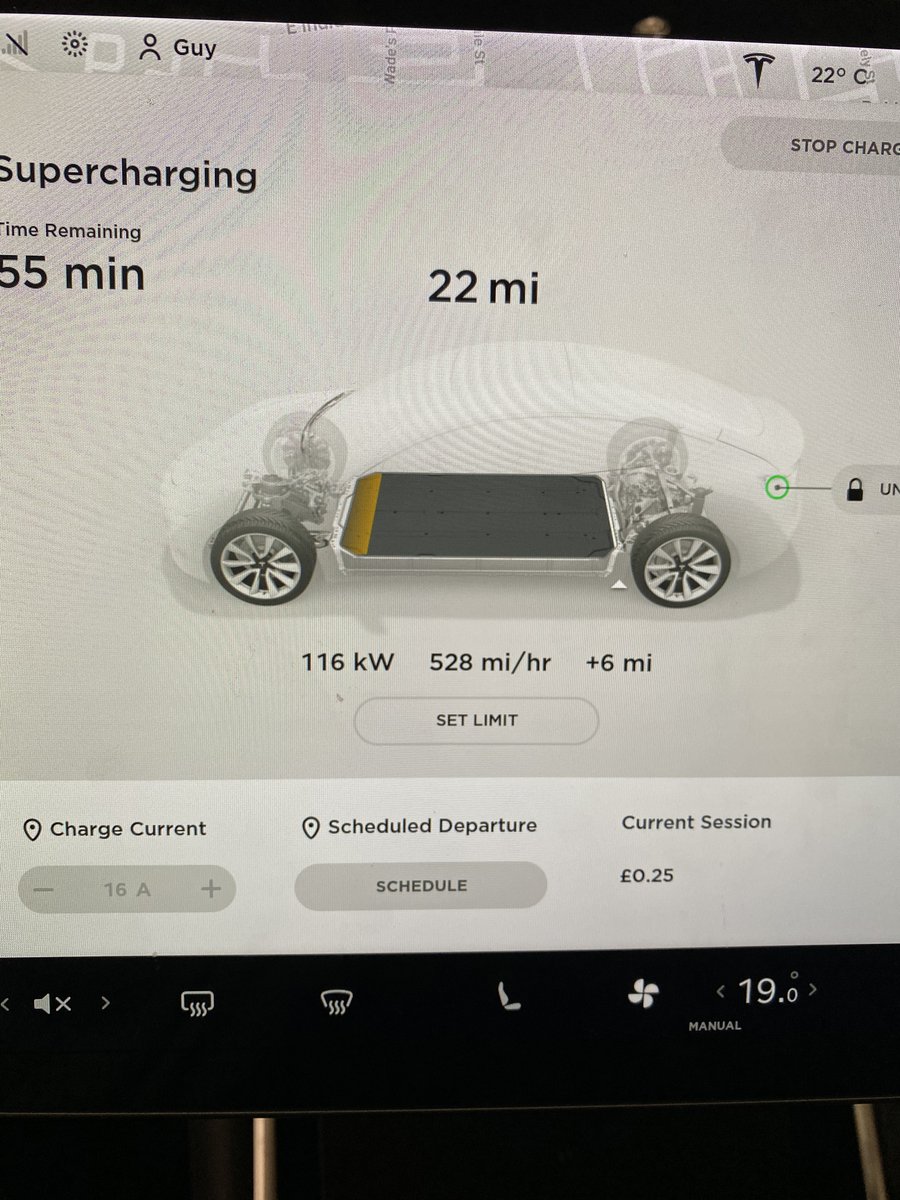 furby's tweet photo. Sometimes feels crazy that my car charges so fast. I wonder how long it will be before this seems slow https://t.co/mNMhPpOWFv