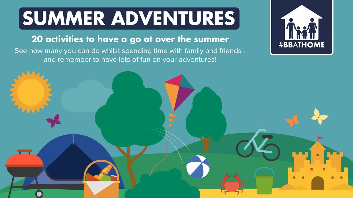 theboysbrigade's tweet photo. Our Summer Adventures resource is a list of 20 activities for children and young people to have a go at this summer ☀️ It's a challenge to see how many they can do whilst spending time with family and friends - and having lots of fun! Download at https://t.co/Uz9JZFZZaX #BBatHOME https://t.co/j0KqwhrJHF