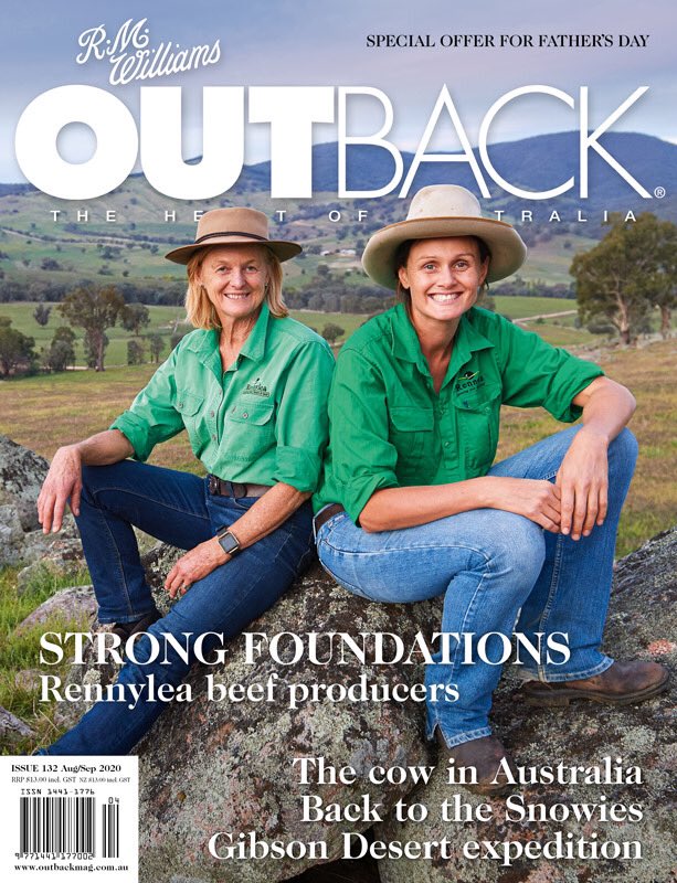 OUTBACKmagazine's tweet photo. Hey look, new issue! #RennyleaAngus producers Lucinda and Ruth Corrigan grace the cover of an edition containing all you ever wanted to know about cows in Australia and much more #agchatoz #outback Pic by Cormac Hanrahan https://t.co/Eu3HSHlLJO