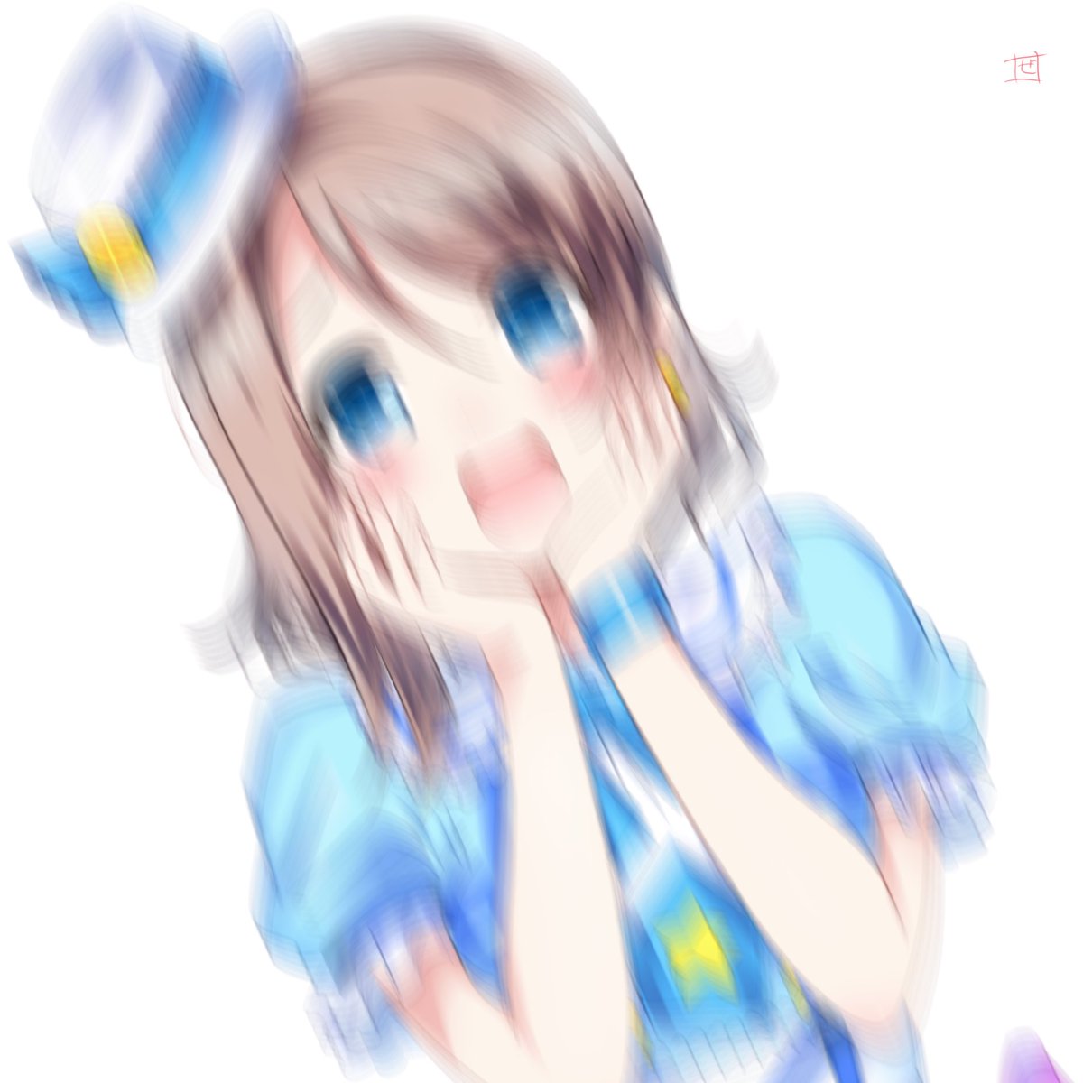 渡辺曜 「今日も暑いね?????? 」|ぜろのイラスト