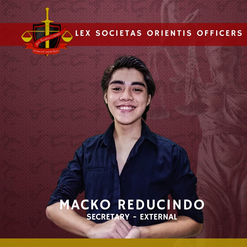 UELexSO's tweet photo. 📌Secretary-External : Reducindo, Neil Macko B. https://t.co/uYEV7srIYO