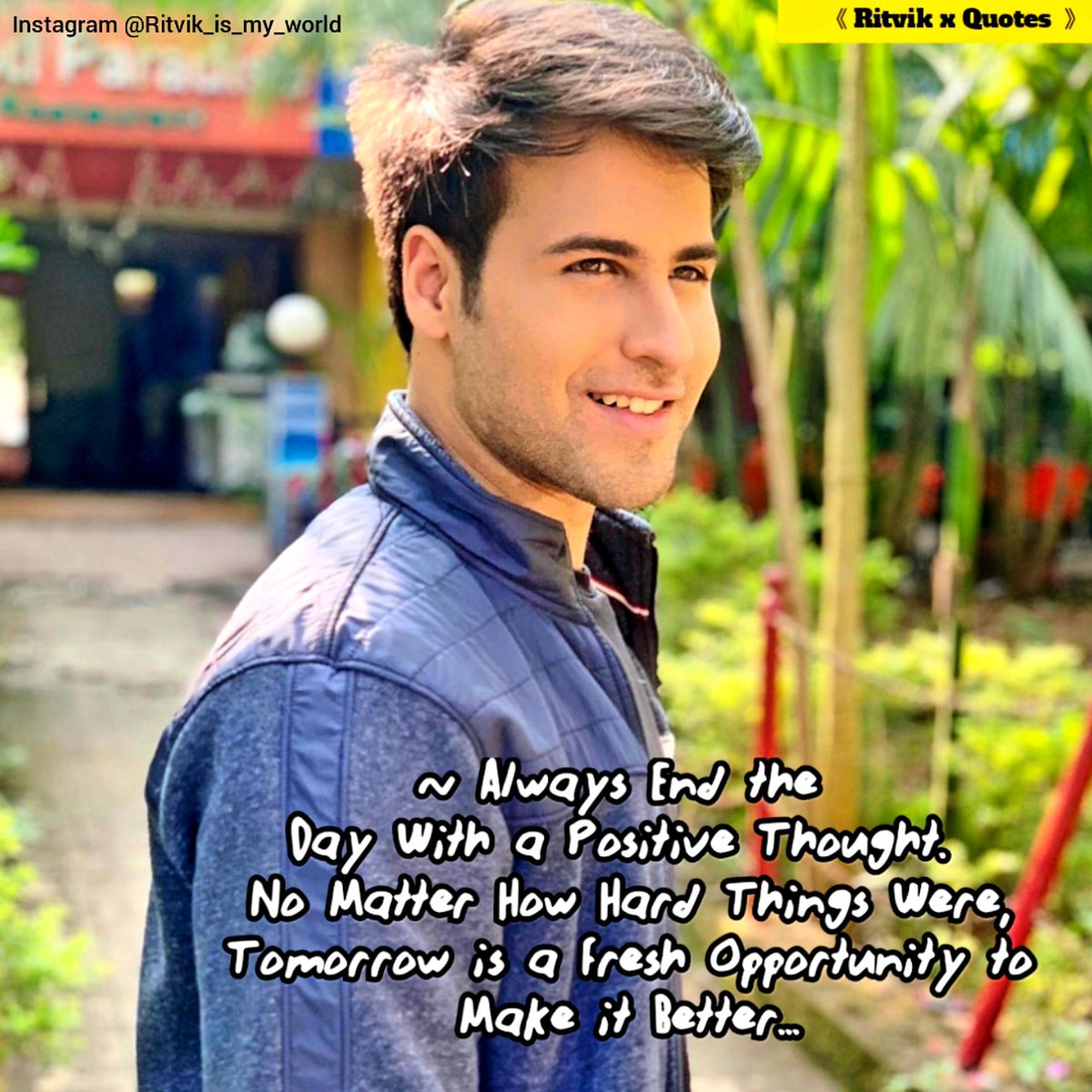 Ritvik_is_world's tweet photo. ~ Always end the day with a positive thought. No matter how hard things were, tomorrow is a fresh opportunity to make it better...
#ThoughtsByRitvikians
#WeSupportRitvik
#WeAreWithRitvik
#OnlyRitvikMatters
#RitvikArora https://t.co/BwF3jDZZYT