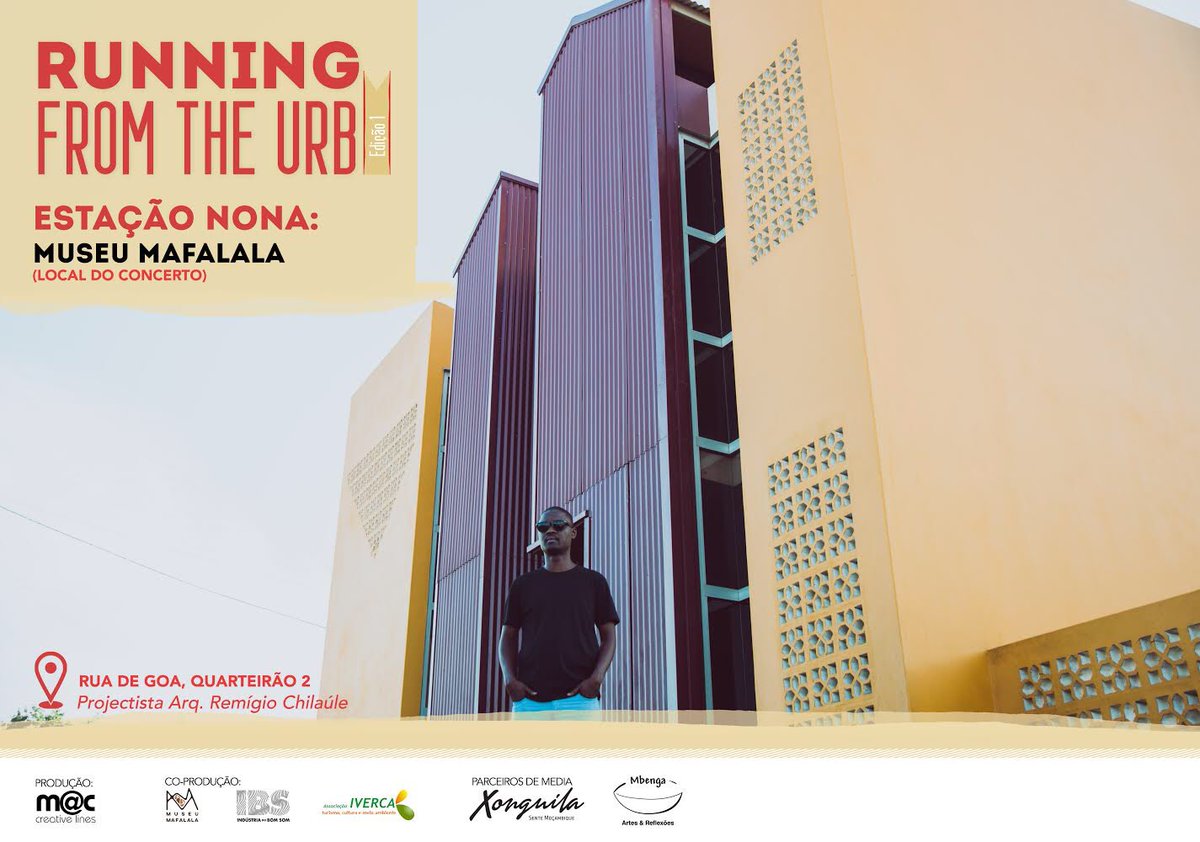 Klorokilla's tweet photo. RUNNING FROM THE URB
#EstaçãoNona: Museu Mafalala (Local do Concerto)
#Projectista: Arq. Remígio Chilaúle https://t.co/b45wm1ZA7W