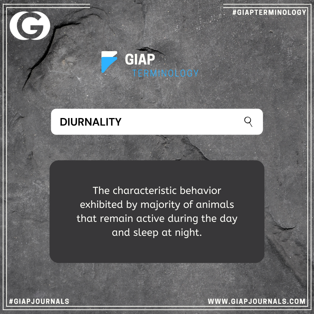 maayaaglobal's tweet photo. #GIAPTerminology: Diurnality | The characteristic behavior exhibited by majority of animals that remain active during the day and sleep at night.
--
#TermOfTheDay #Terminology #WordOfTheDay #Publication #Journal #Words #GIAP #Diurnality #Animals #Day #Night https://t.co/lqDWM7Yk0S
