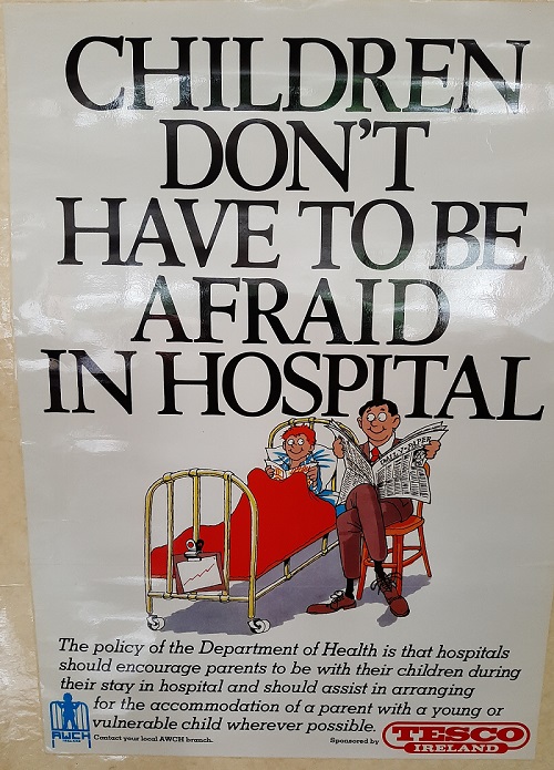 childreninhosp's tweet photo. 1974 – Unrestricted visiting proposed in all designated children’s hospitals
#happierhospitalstays #parentalvisitingrights #parentsstaywithchildren #parentsaccomodation #playinhospital #quickerrecovery #50thAnniversary #Celebrating50years #thankyoutesco #TescoIreland https://t.co/9ECowCAVaT