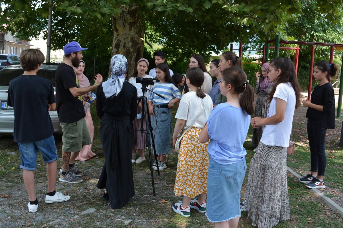 RSF_Georgia's tweet photo. Brilliant day’s training on video recording from Gio Bejanishvili for our Bloggers Club in #pankisi! @Utskhography https://t.co/9V5rI0Rc2J