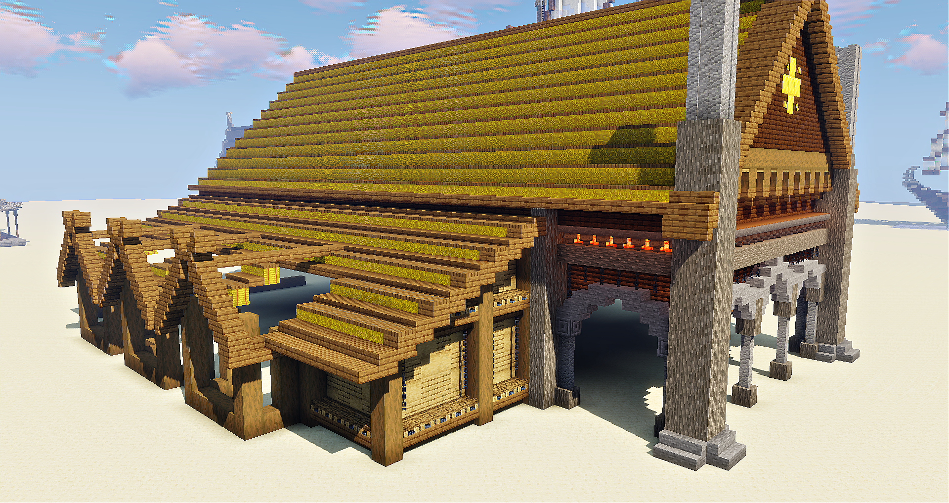 Uzivatel Cortezerino Na Twitteru Hay Bale Thatch Rooves Always Look Awful I Think I Ve Figured Out How To Do It Well T Co Lmencnove4 Twitter