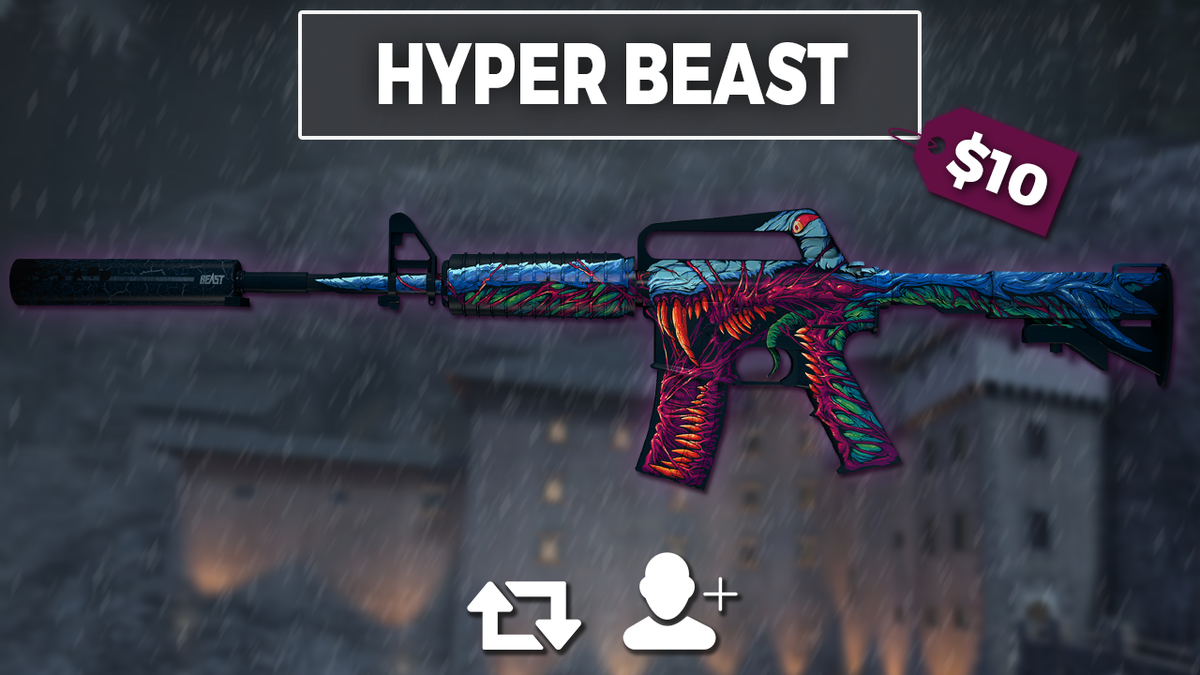 codepatz's tweet photo. 🔥 M4A1-S | Hyper Beast (10$) GIVEAWAY 🔥
To enter:
- Follow me
- Retweet
- Tag a friend

⏰ Ending in 4 days ⏰ https://t.co/TCBmGkl0Hh