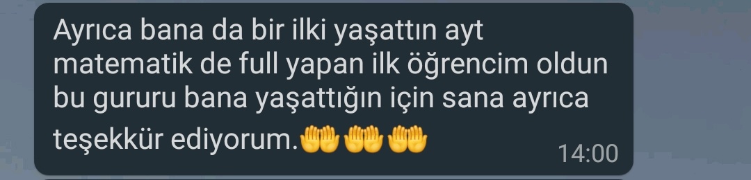 iskk_zeynep's tweet photo. Bugünün en gurur verici mesajı :) https://t.co/U4s9HFx68a