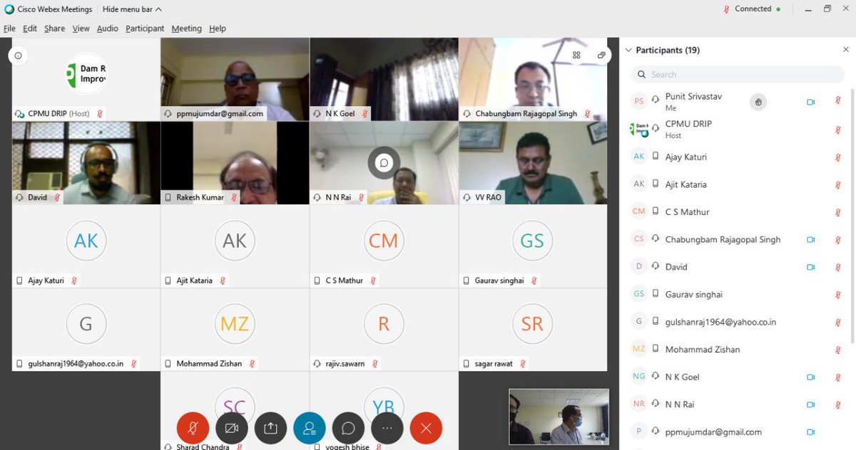 cpmu_drip's tweet photo. Meeting of #ReviewCommittee for Classying #Hazard Classification of Dams, ended. All members #appreciated the content in draft and final draft would come very soon @MinOfJalShakti @CWCOfficial_GoI @WorldBankIndia @ICOLDCIGB @ndmaindia @isro @iitroorkee @iiscbangalore https://t.co/kXKD4uqnpj