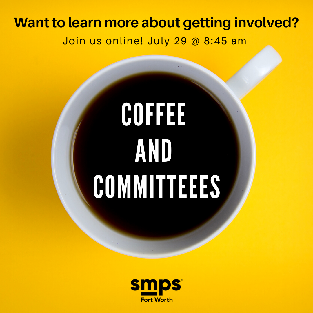 Join us for a FREE networking event this Wed (7/29) at 8:45 am to check in with other A/E/C professionals and learn more about making the most of your SMPS membership. Join us with your favorite morning beverage and get ready to participate! ow.ly/Wmuh50AIoK0
