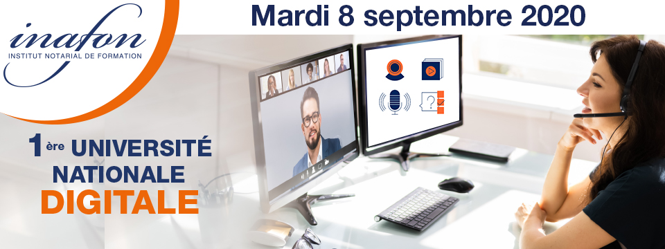 Inafon's tweet photo. Inscrivez-vous vite à la 1ère Université Nationale Digitale organisée par Inafon le mardi 8 septembre 2020 de 9h15 à 12h15... Validez 3 heures de formation avec l'un de nos 15 ateliers ! https://t.co/NJ9osCocyb https://t.co/WGaydmWcwR