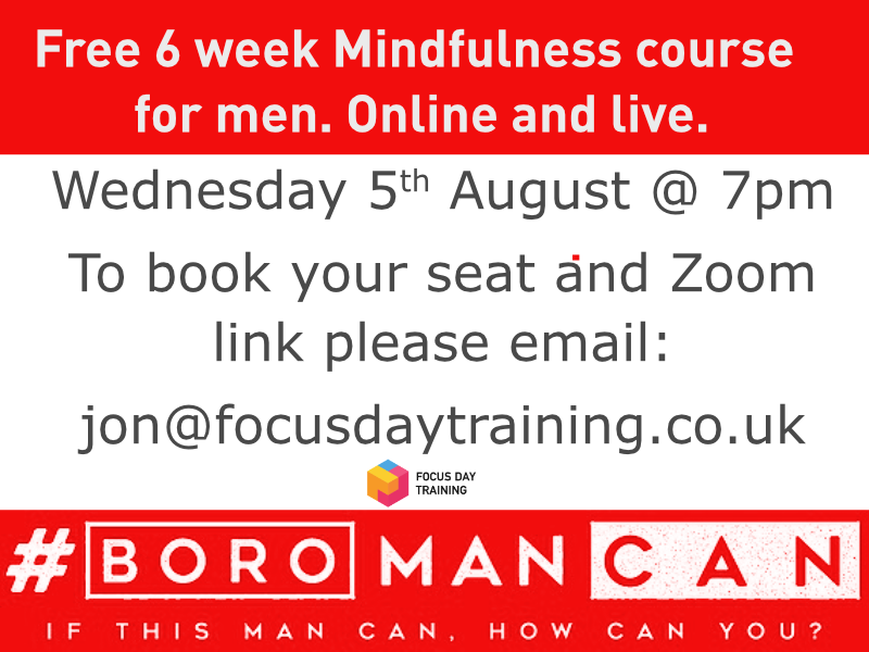 jkleeFDT's tweet photo. Men of Middlesbrough, join me for a free 6 week mindfulness course starting next week.  @boromancan  @preston_andy @lovembro @MbroCouncil https://t.co/WRuW431E63