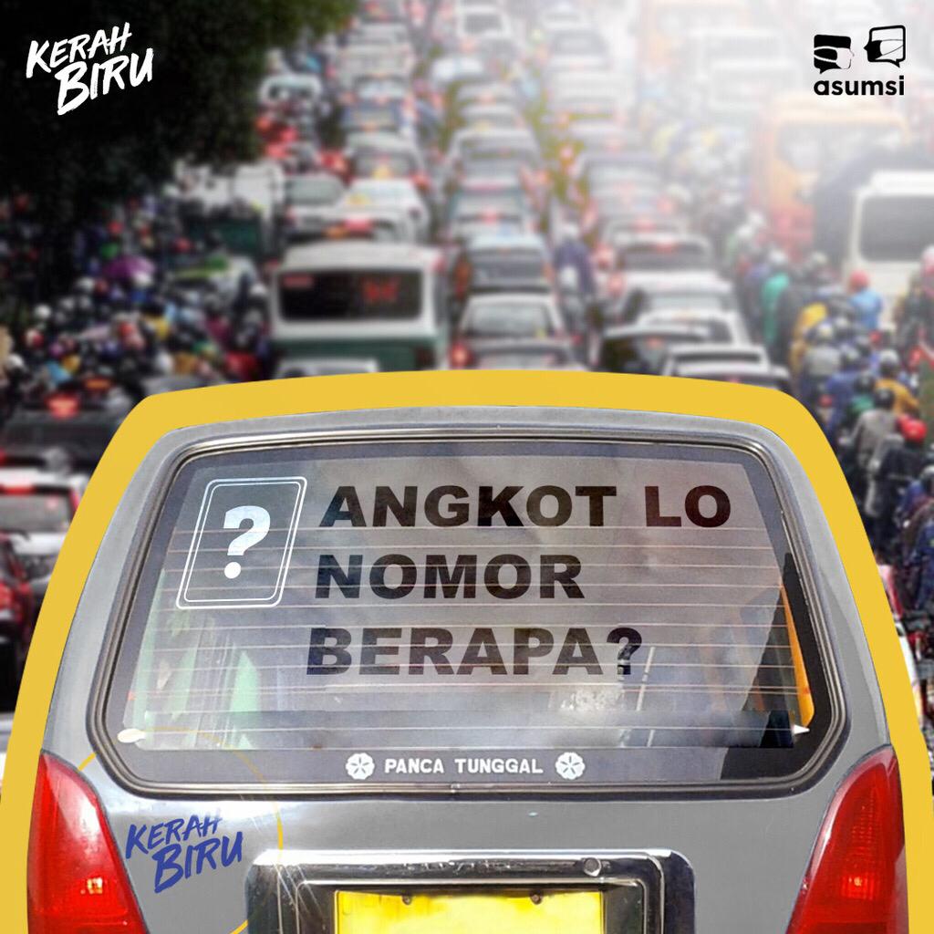 asumsico's tweet photo. Kapan lo terakhir kali naik angkot? Atau sampai sekarang masih jadi pengguna setia?

Coba deh tulis, angkot langganan lo angkot nomor berapa sih?

Follow akun Instagram #KerahBiru juga ya!👇🏽
https://t.co/gDw2m7YT3k https://t.co/u6h4bFekVA