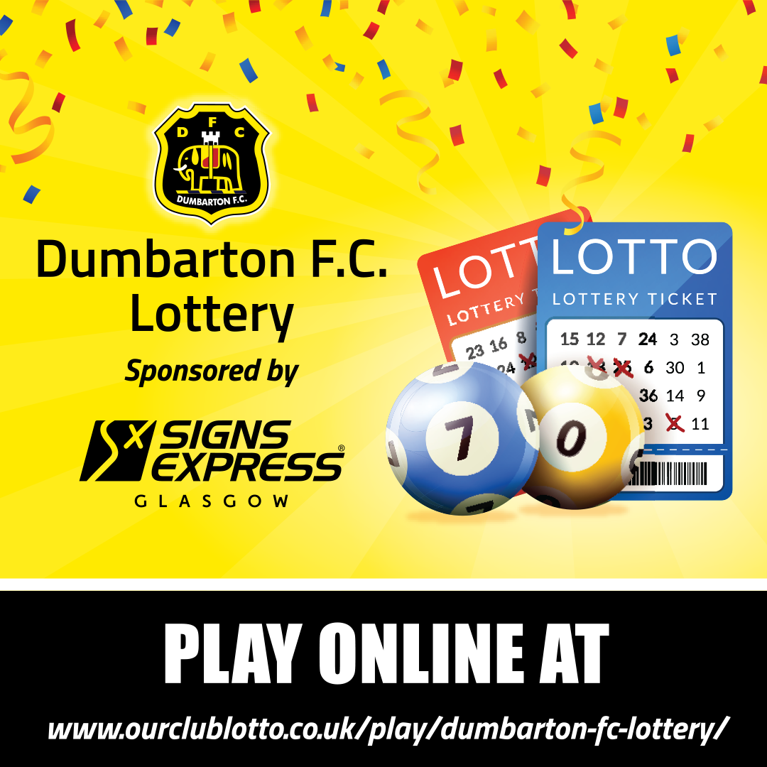 Dumbartonfc's tweet photo. A week today is the first draw for our Lotto jackpot of £500. You need to be in it to stand a chance of winning it!
So from just £1 enter online now, and #Supportoursons at the same time.
#dumbartonfc https://t.co/0YqK67mTAk
